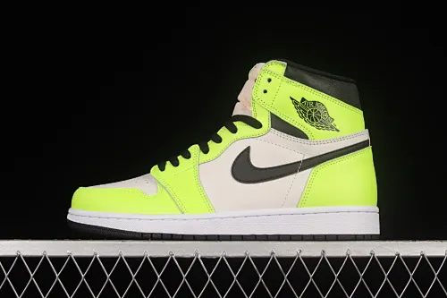 All categories Air Jordan Jordan series basketball shoes Air Jordan 1 High pure original version Air Jordan 1 High OG "Volt" AJ1 Joe 1 new fluorescent green 555088-702